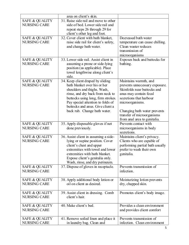 Bed and bath shampoo