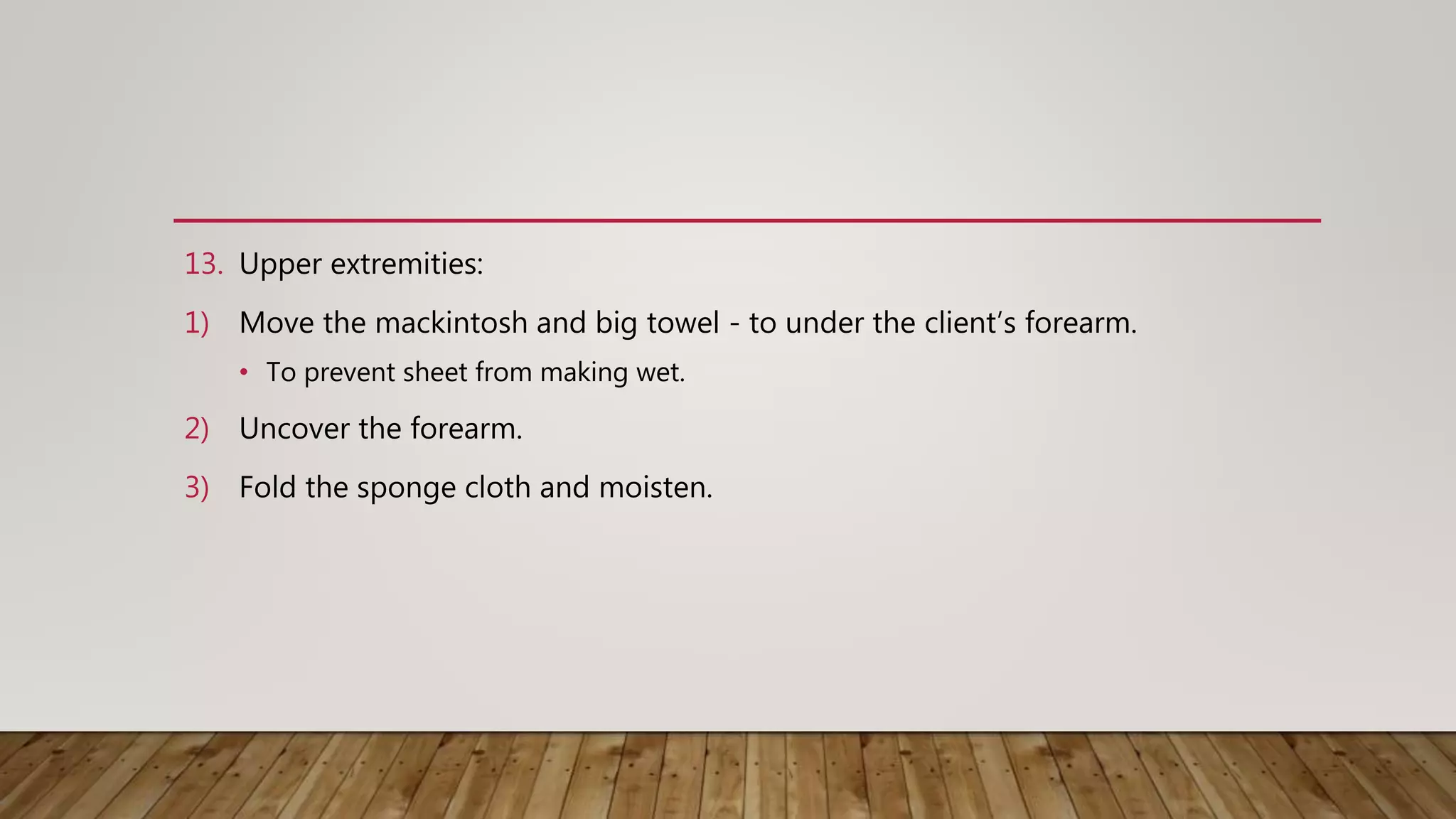 Bed bath procedure PPT