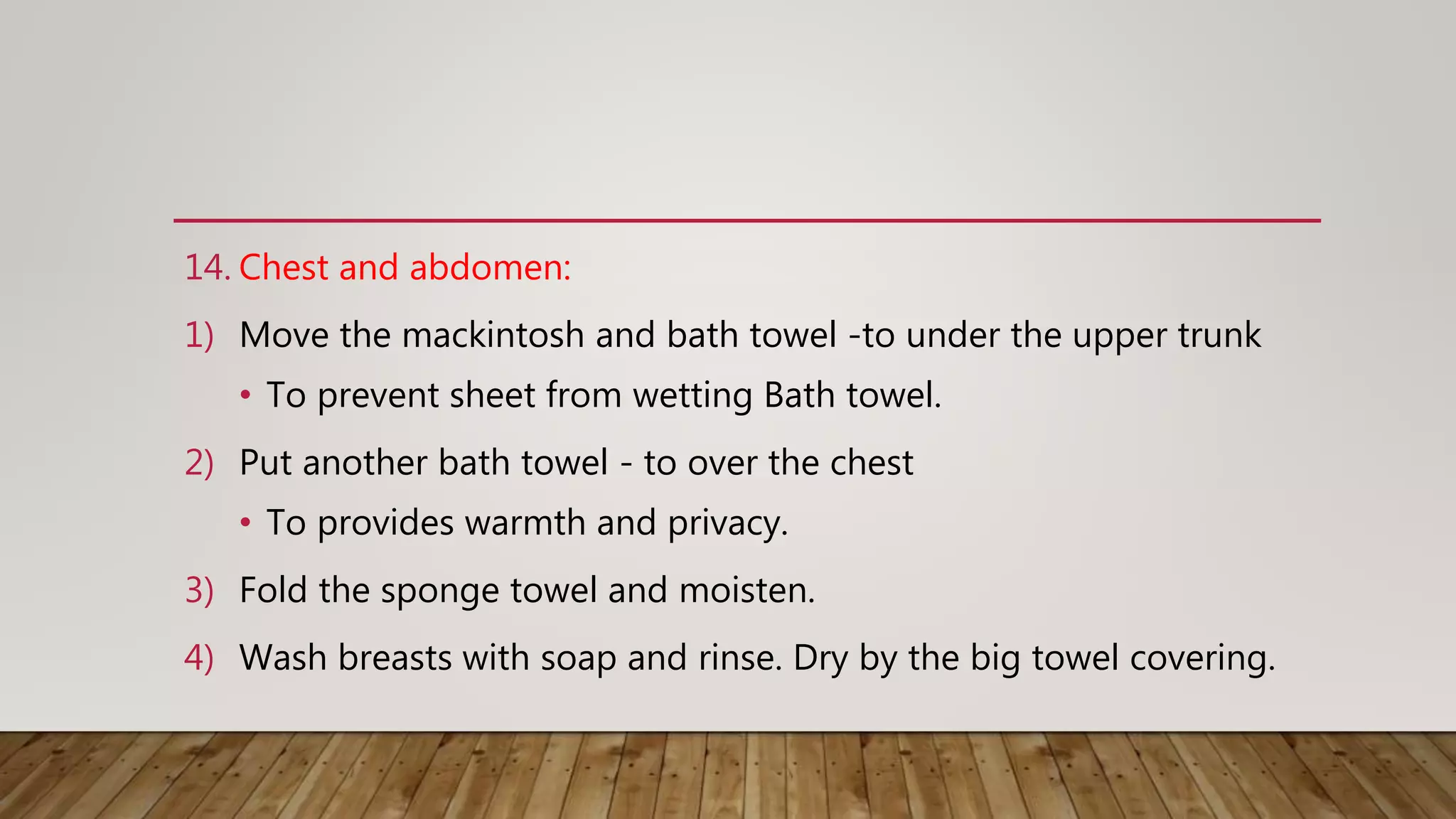 Bed bath procedure PPT