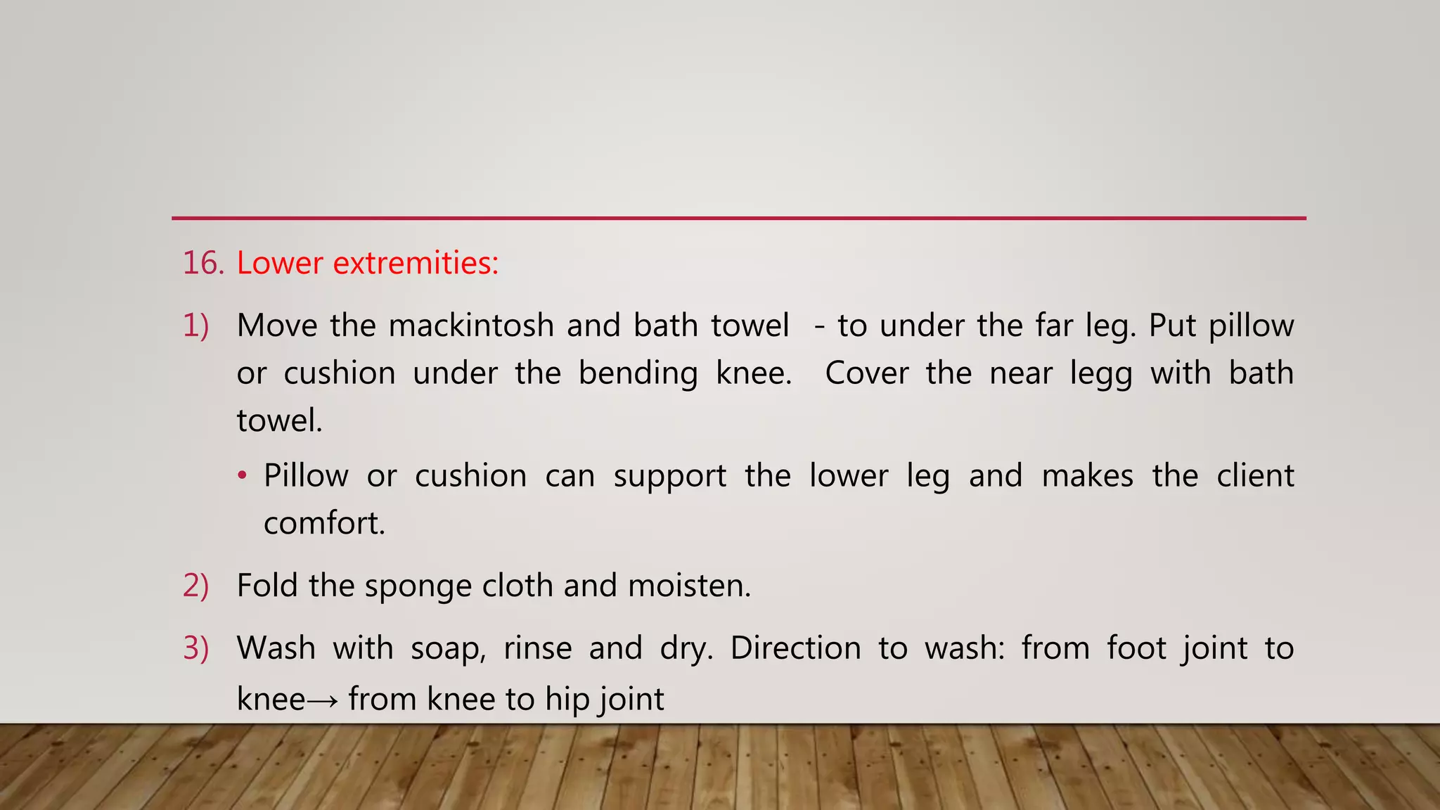 Bed bath procedure PPT
