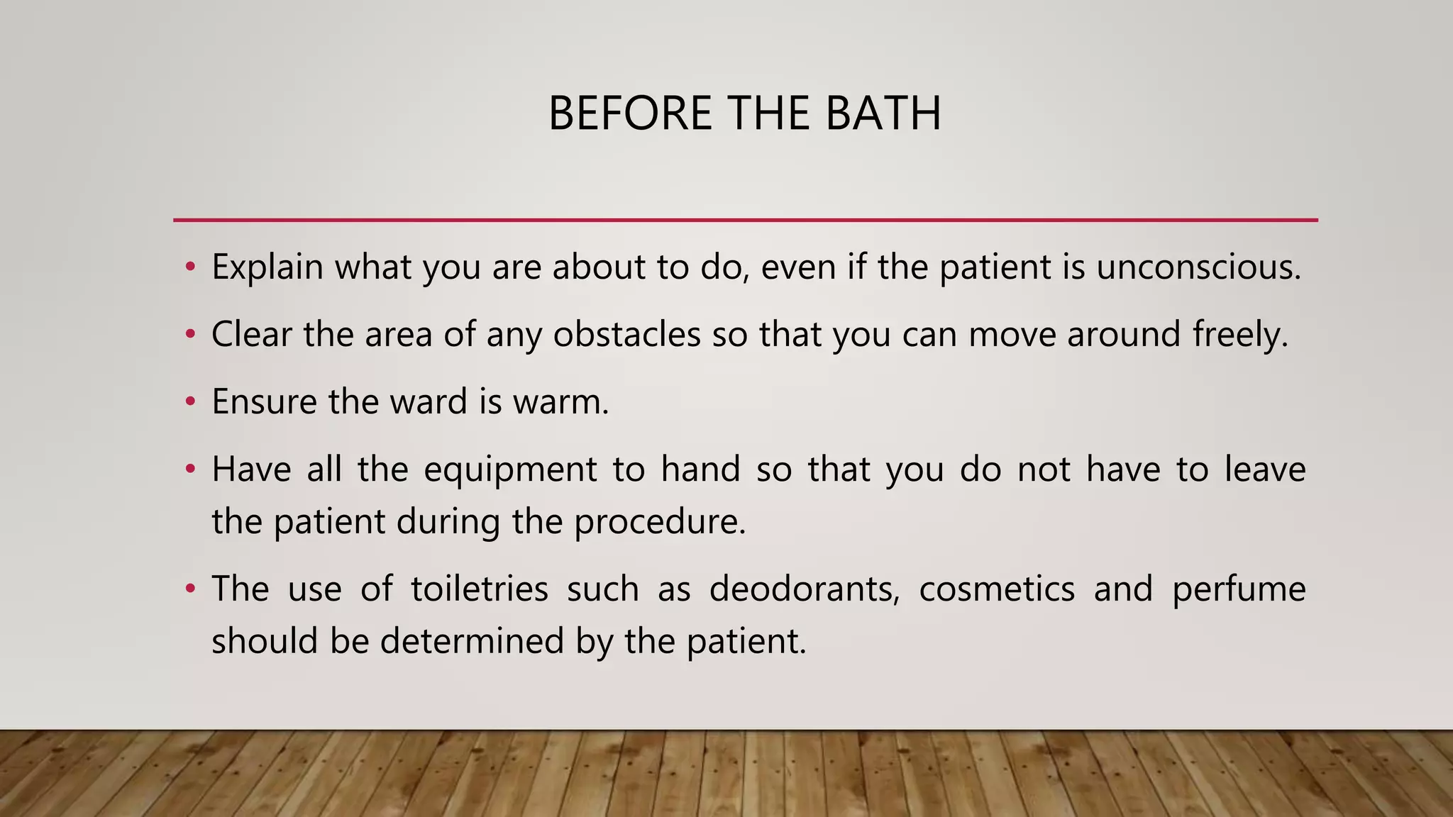Bed bath procedure PPT