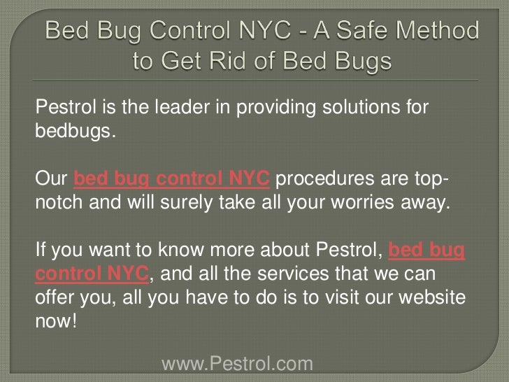 Bed Bug Control NYC A Safe Method to Get Rid of Bed Bugs