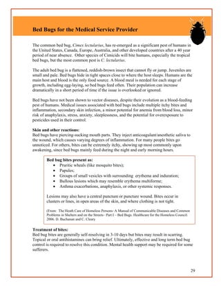 Humelis Bug Bed bug guidelines for shelters and group living facilities | PDF