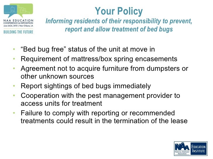 Evicting Bed Bugs Strategies to Keep Bed Bugs off Your Tenant List