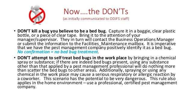 bed bugs in the workplace cobbtf summit 2017 odjfs incident report