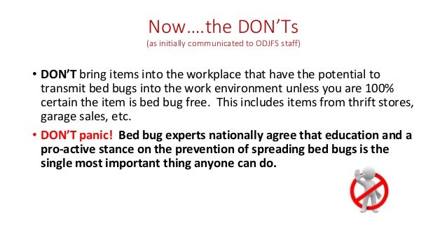 bed bugs in the workplace cobbtf summit 2017 odjfs incident report