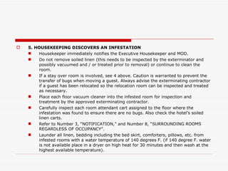 Engineering Control Examples Housekeeping 9 Bed Bugs & Lodging: Proactive & Reactive Engineering Controls ...