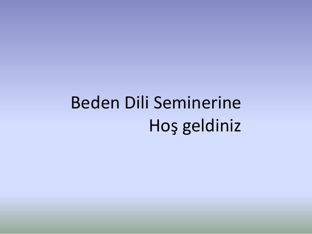 Beden Dili