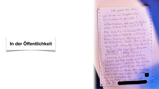 In der Öffentlichkeit
 