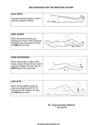 Bed exercises (english) | PDF