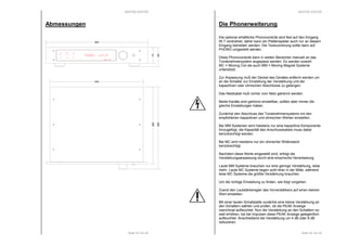 RESTEK EDITOR 
Seite 33 von 40 
Abmessungen 
442 
365 
385 
483 
74 
90 
RESTEK EDITOR 
AUTO 
OUT A 
SYNCRO 
SPLIT A 
OUT B SPLIT B 
PEAK 
REC A 
REC B 
PHONO -67.5 
RESTEK EDITOR 
Seite 34 von 40 
Die Phonerweiterung 
Die optional erhältliche Phonovorstufe wird fest auf den Eingang 
IN 7 verdrahtet, daher kann ein Plattenspieler auch nur an diesem 
Eingang betrieben werden. Die Textzuordnung sollte dann auf 
PHONO umgestellt werden. 
Diese Phonovorstufe kann in weiten Bereichen manuell an das 
Tonabnehmersystem angepasst werden. Es werden sowohl 
MC = Moving Coil als auch MM = Moving Magnet Systeme 
unterstützt. 
Zur Anpassung muß der Deckel des Gerätes entfernt werden um 
an die Schalter zur Einstellung der Verstärkung und der 
kapazitiven oder ohmschen Abschlüsse zu gelangen. 
Das Netzkabel muß vorher vom Netz getrennt werden. 
Beide Kanäle sind getrennt einstellbar, sollten aber immer die 
gleiche Einstellungen haben. 
Zunächst den Abschluss des Tonabnehmersystems mit den 
empfohlenen kapazitiven und ohmschen Werten einstellen. 
Bei MM Systemen wird meistens nur eine kapazitive Komponente 
hinzugefügt, die Kapazität des Anschlusskabels muss dabei 
berücksichtigt werden. 
Bei MC wird meistens nur ein ohmscher Widerstand 
berücksichtigt. 
Nachdem diese Werte eingestellt sind, erfolgt die 
Verstärkungsanpassung durch eine empirische Herantastung. 
Laute MM Systeme brauchen nur eine geringe Verstärkung, leise 
mehr. Laute MC Systeme liegen wohl eher in der Mitte, während 
leise MC Systeme die größte Verstärkung brauchen. 
Um die richtige Einstellung zu finden, wie folgt vorgehen: 
Zuerst den Lautstärkeregler des Vorverstärkers auf einen kleinen 
Wert einstellen. 
Mit einer lauten Schallplatte zunächst eine kleine Verstärkung an 
den Schaltern wählen und prüfen, ob die PEAK Anzeige 
manchmal aufleuchtet. Nun die Verstärkung an den Schaltern so 
weit erhöhen, bis bei Impulsen diese PEAK Anzeige gelegentlich 
aufleuchtet. Anschließend die Verstärkung um 4 dB oder 8 dB 
reduzieren. 
 