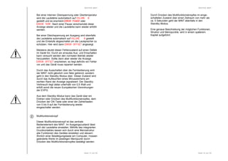 RESTEK MINT 
Bei einer internen Überspannung oder Übertemperatur 
wird die Lautstärke automatisch auf VVVVOOOOLLLLUUUUMMMMEEEE 0000 
gestellt und es erscheint EEEERRRRRRRROOOORRRR PPPPOOOOWWWWEEEERRRR oder 
EEEERRRRRRRROOOORRRR TTTTEEEEMMMMP. Nach einer Pause verschwindet diese 
Anzeige wieder und die Lautstärke kann wieder erhöht 
werden. 
Bei einer Gleichspannung am Ausgang wird ebenfalls 
die Lautstärke automatisch auf VVVVOOOOLLLLUUUUMMMMEEEE 0000 gestellt 
und die Endstufe abgeschaltet um die Lautsprecher zu 
schützen. Hier wird dann EEEERRRRRRRROOOORRRR OOOOFFFFFFFFSSSSEEEETTTT angezeigt. 
Meistens deutet dieser Fehlerzustand auf einen Defekt 
im Gerät hin. Durch ein erneutes Aus- und Einschalten 
kann versucht werden den normalen Betrieb wieder 
herzustellen. Sollte dann aber wieder die Anzeige 
EEEERRRRRRRROOOORRRR OOOOFFFFFFFFSSSSEEEETTTT erscheinen, so liegt definitiv ein Fehler 
vor und das Gerät muss repariert werden. 
Durch das Ausschalten über die Fernbedienung wird 
der MINT nicht gänzlich vom Netz getrennt, sondern 
geht in den Standby Modus über. Dieser Zustand wird 
durch das Aufleuchten eines Minuszeichens am 
rechten Rand der Anzeige signalisiert. Der Standby 
Verbrauch liegt dabei unterhalb von 0,5 Watt und 
erfüllt somit die neuen Europäischen Verordnungen 
der EVPG. 
Aus dem Standby Modus kann das Gerät über ein 
Drehen oder Drücken des Multifunktionsknopfes, dem 
Drücken der ON Taste oder einer der Zahlentasten 
von 0 bis 9 auf der Fernbedienung wieder 
eingeschaltet werden. 
Seite 13 von 29 
Multifunktionsknopf 
Dieser Multifunktionsknopf ist das zentrale 
Bedienelement des MINT. Im Ausgangszustand lässt 
sich die Lautstärke einstellen. Mithilfe des integrierten 
Druckkontaktes lassen sich durch eine Menüstruktur 
alle Funktionen des Gerätes einstellen und steuern. 
Ähnlich einer Bestätigungstaste am Computer, müssen 
geänderte Werte im jeweiligen Menüpunkt durch 
Drücken des Multifunktionsknopfes bestätigt werden. 
2 
RESTEK MINT 
Durch Drücken des Multifunktionsknopfes im einge-schalteten 
Zustand über einen Zeitraum von mehr als 
ca. 5 Sekunden geht der MINT ebenfalls in den 
Standby Modus. 
Eine genaue Beschreibung der möglichen Funktionen, 
Struktur und Menüpunkte, wird in einem späterem 
Kapitel aufgeführt. 
Seite 14 von 29 
 