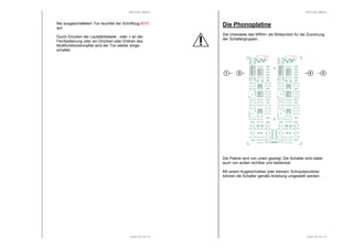 RESTEK MRIA+ 
Bei ausgeschaltetem Ton leuchtet der Schriftzug MMMMUUUUTTTTEEEE 
auf. 
Durch Drücken der Lautstärketaste - oder + an der 
Fernbedienung oder ein Drücken oder Drehen des 
Multifunktionsknopfes wird der Ton wieder einge-schaltet. 
Seite 23 von 31 
RESTEK MRIA+ 
Die Phonoplatine 
Die Unterseite des MRIA+ als Bildsymbol für die Zuordnung 
der Schaltergruppen. 
1 2 4 
Die Platine wird von unten gezeigt. Die Schalter sind dabei 
auch von außen sichtbar und bedienbar. 
Mit einem Kugelschreiber oder kleinem Schraubenzieher 
können die Schalter gemäß Anleitung umgestellt werden. 
Seite 24 von 31 
 