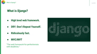 Starters with Django | PPT