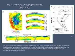 Initial S-velocity tomographic model
test input
A) S-velocity model NA07 (Bedle and van der Lee, 2009) revealed some insig...