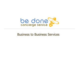 Business to Business Services 