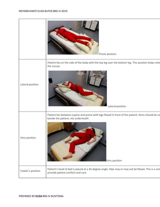 BED POSITION | PDF