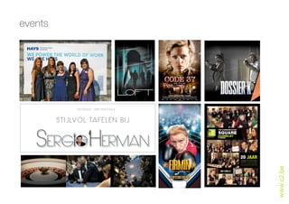 events




                  UITNODIGING - STRIKT PERSOONLIJK



         S T I J LV O L TA F E L E N B I J
                                                                                                                  THE COMMUNICATION

                                                                                                2                 SQUARE
                                                                                                                  IN
                                                                                                                  DE   KARMELIET
                                                                                  C 2 -The Communication Square   TE BRUGGE




                                                                                                                                      20 JAAR
                            C 2 + S H = PURE C
                                          ergio   erman




                                                                                                                                                www.c2.be
                                                                                                                       20102010


                            In Cadzand (ligt op 10 km van Knokke)
                            Pure C resto-bar - Blvd de Wielingen 49
                            4506 JK Cadzand-Bad

                            Op woensdag 7 december 2011 om 19u30

                            Bevestig onmiddellijk uw aanwezigheid: michel@C2.be
 