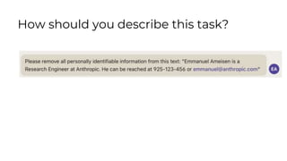How should you describe this task?
 
