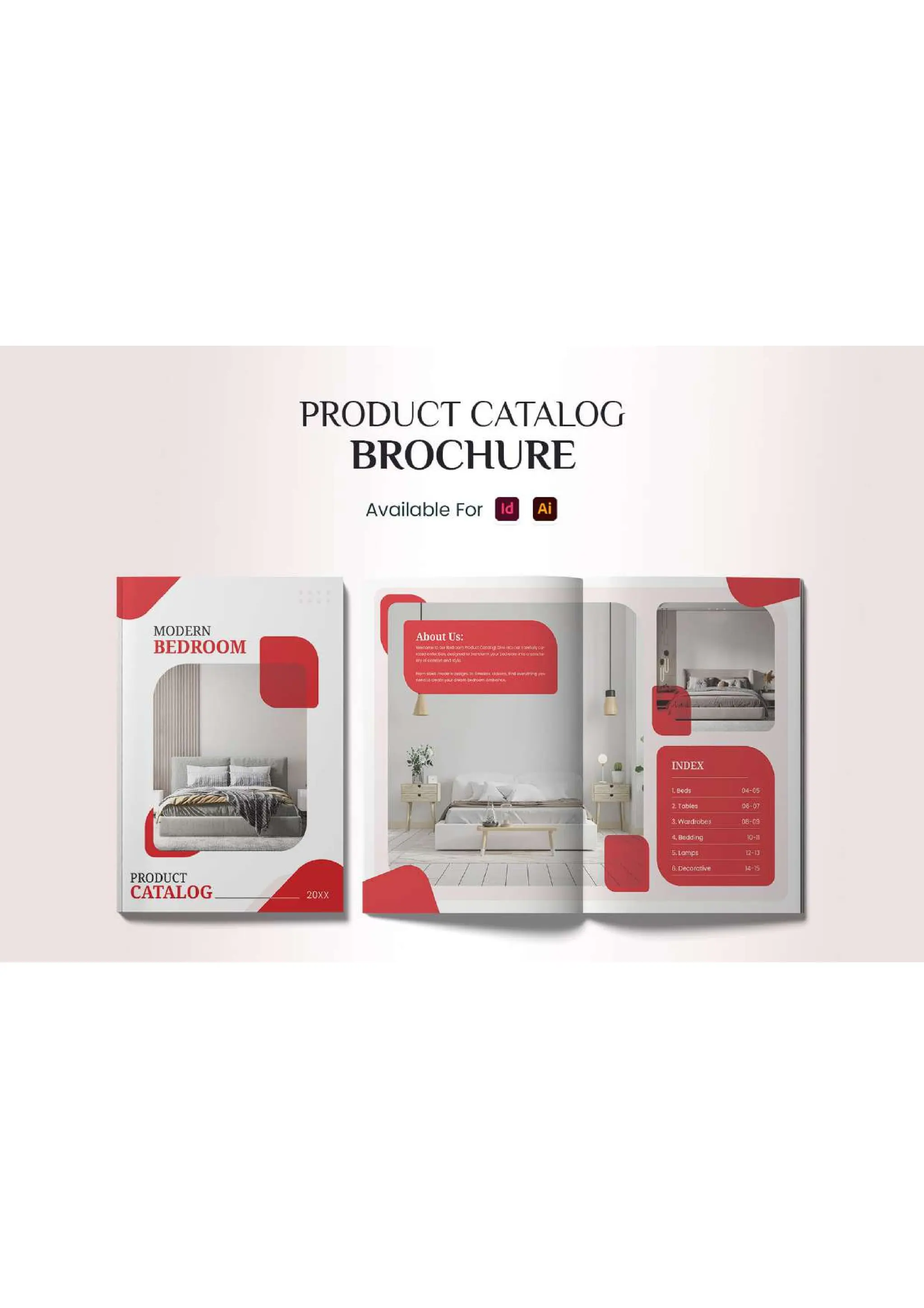 Bedroom Product Catalog Brochure designs PDF