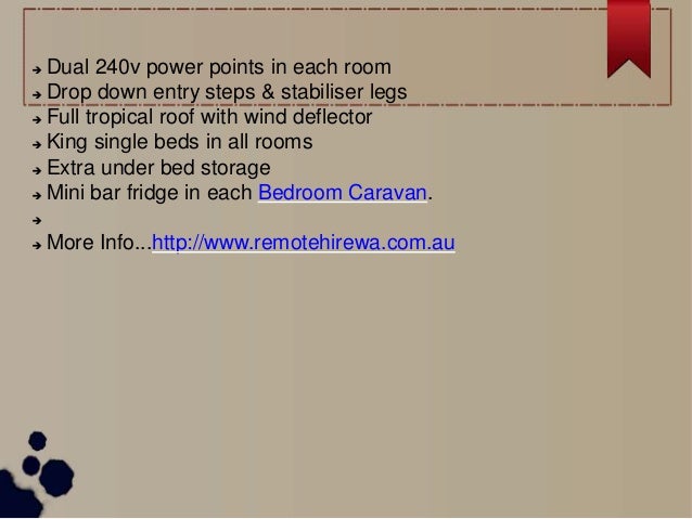 Bedroom Caravan Hire