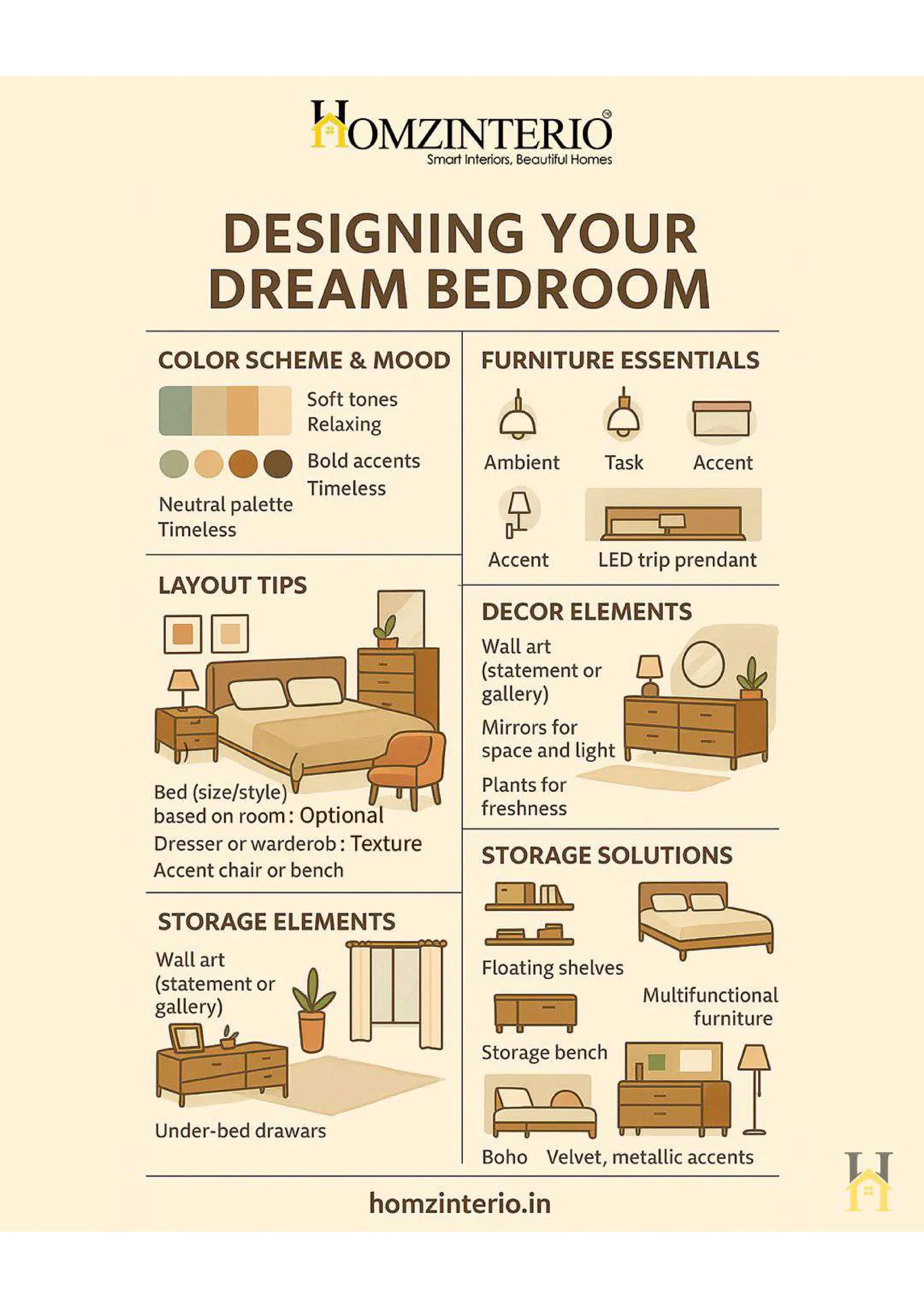 Mastering the Art of Bedroom Interior Design | PDF