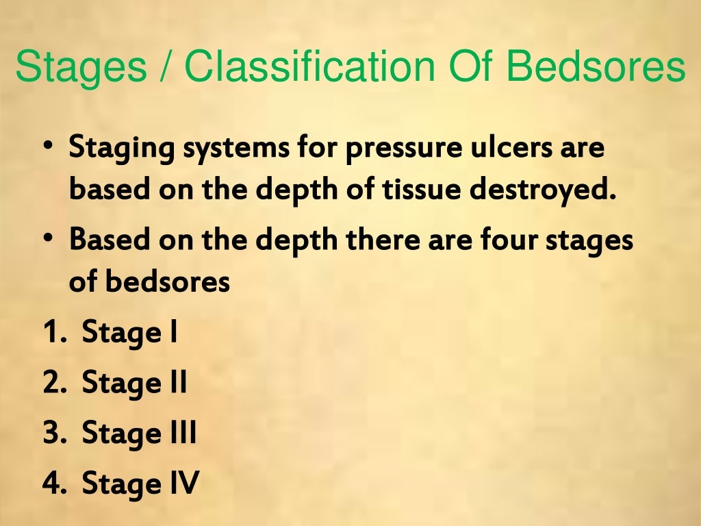 Bed sores / decubitis ulcer / pressure sores