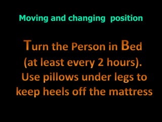 Moving and changing position
 