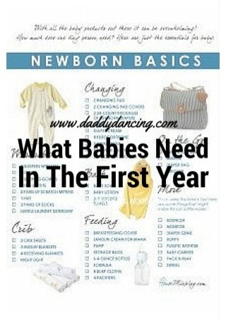 What babies need in the first year