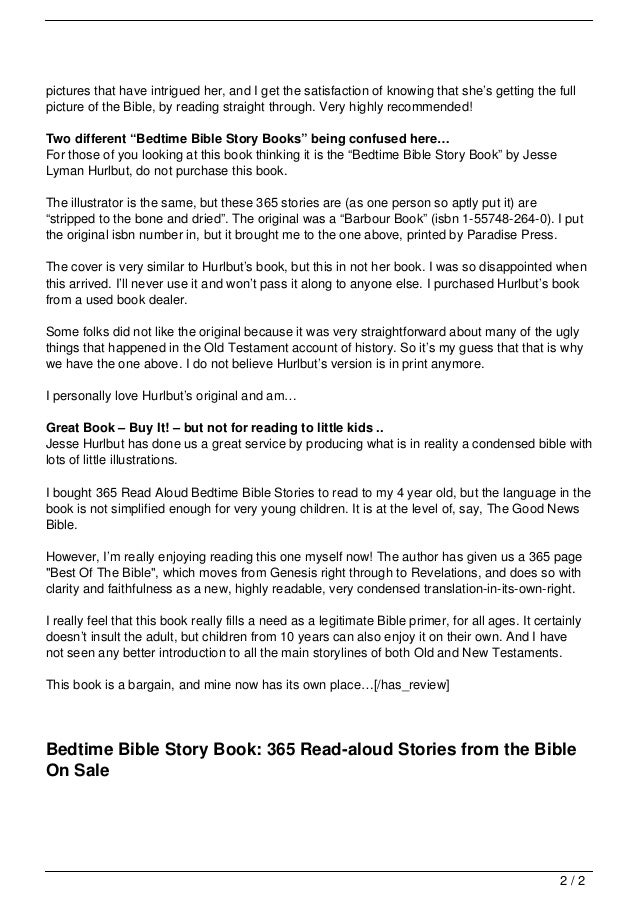 Traditional Bedtime Bible Testimonies And Devotions For Youngsters