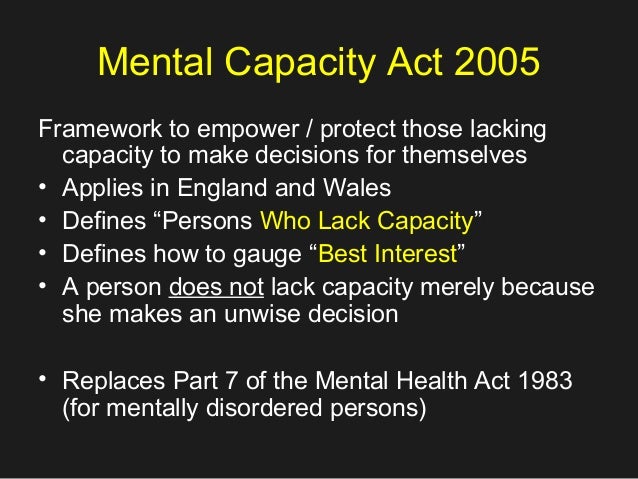 Mandatory Training On Valid Consents Mental Capacity 2