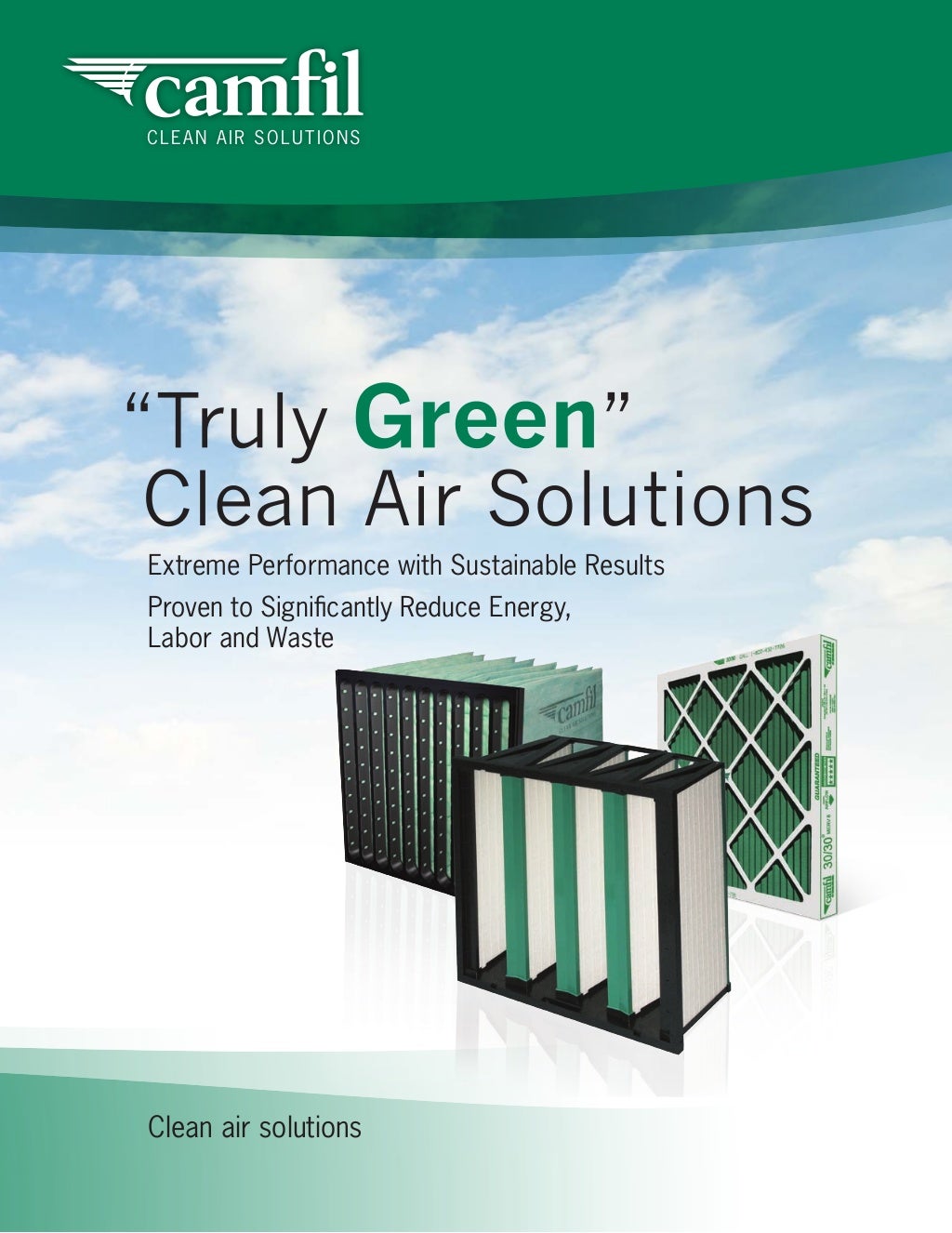 Camfil Truly Green Air Filters Brochure