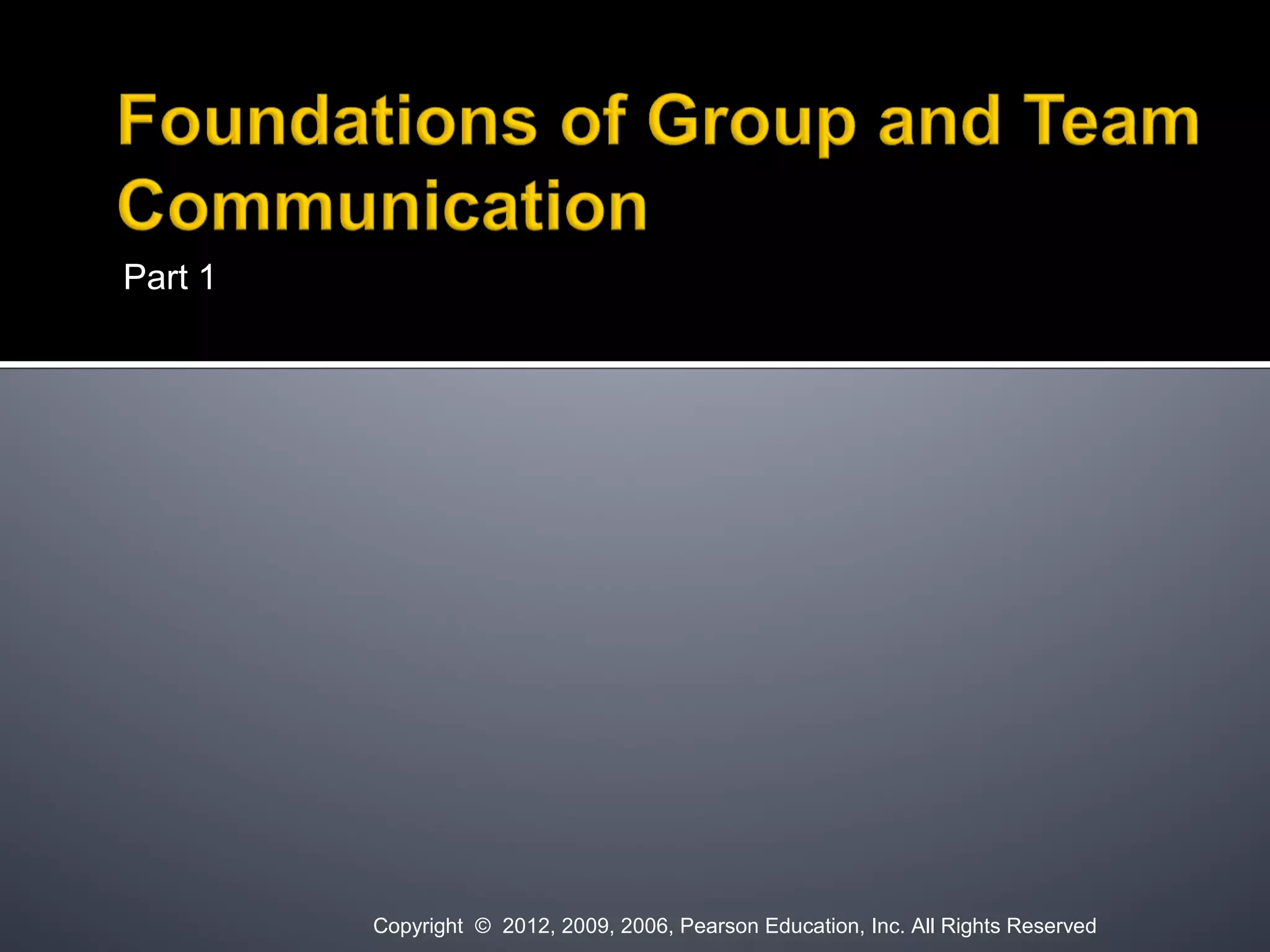 Small Group Communication Theory | PPT