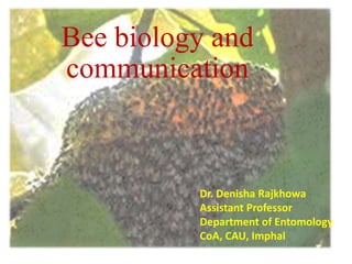 Bee biology and
communication
Dr. Denisha Rajkhowa
Assistant Professor
Department of Entomology
CoA, CAU, Imphal
 