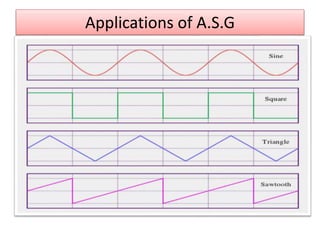 Applications of A.S.G
 