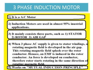 3 PHASE INDUCTION MOTOR
 