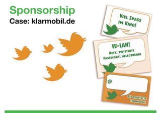 Sponsorship
Case: klarmobil.de
 