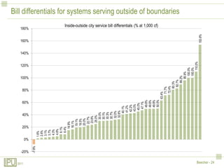Bill differentials for systems serving outside of boundaries