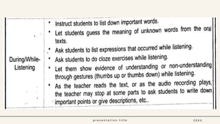 p r e s e n t a t i o n t i t l e 2 0 X X
 