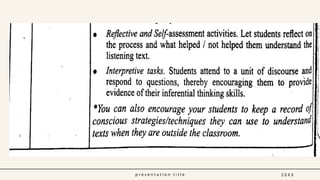 p r e s e n t a t i o n t i t l e 2 0 X X
 