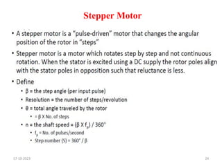 17-10-2023 24
Stepper Motor
 