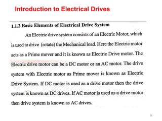 38
Introduction to Electrical Drives
 