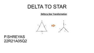 DELTA TO STAR
P.SHREYAS
22R21A05Q2
 