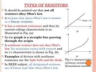 Linear Risstors Basic electrical engineering for engineers | PPTX