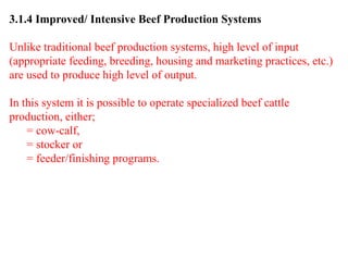 Beef Cattle production and management system | PPTX