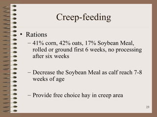 Beef Creep Feeding P# 2.pptdefffrfgggrdfgg | PPT