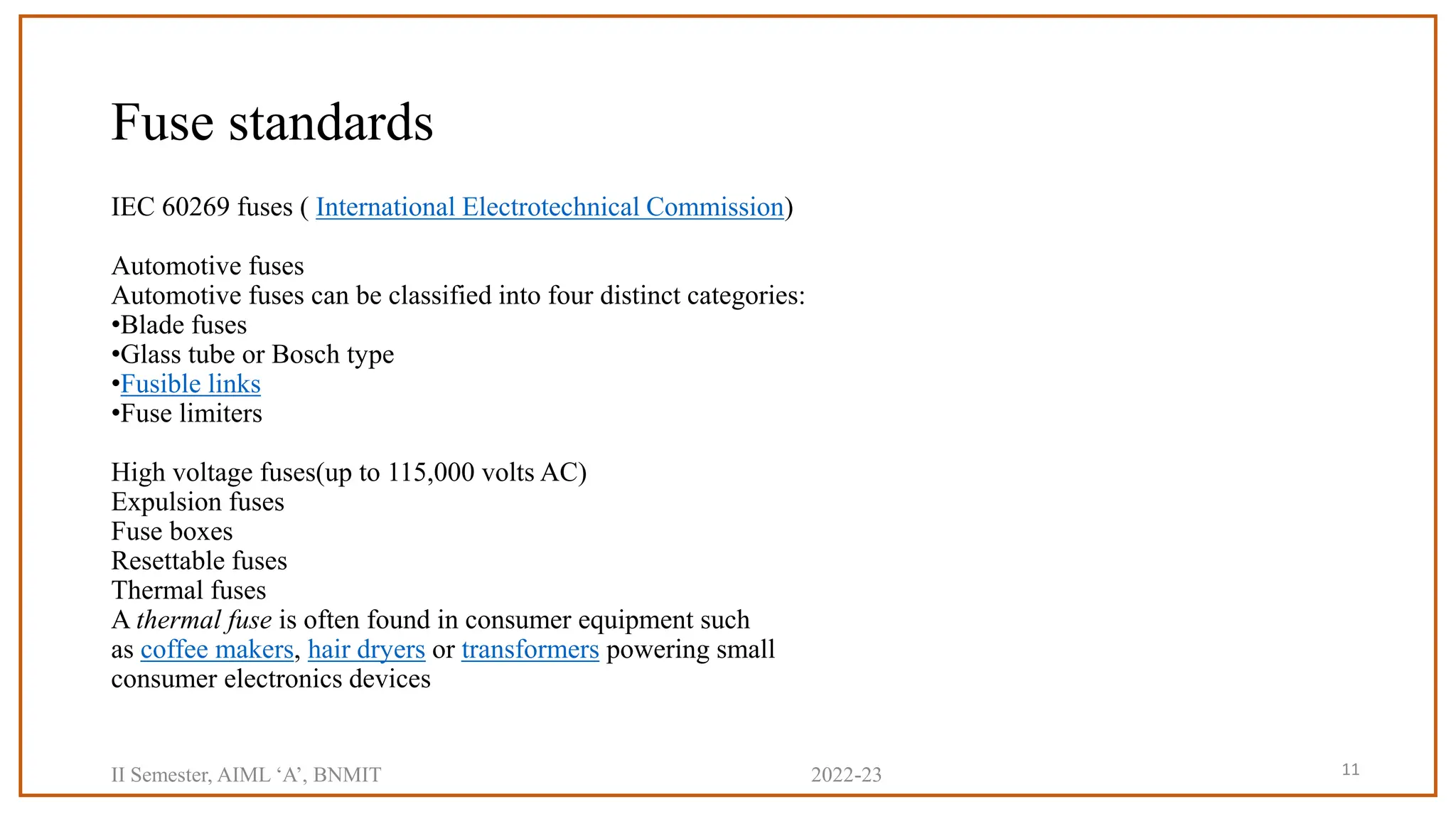 PPT.pptx application of transistor and fuse | PPTX | Cameras and ...