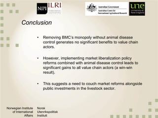 An analysis of beef market liberalization in Botswana: A quantitative value chain approach