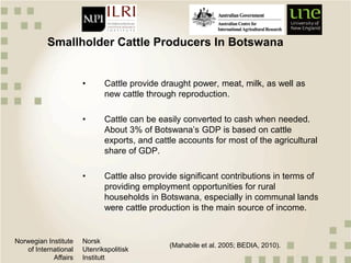 An analysis of beef market liberalization in Botswana: A quantitative value chain approach