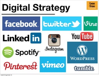 Digital Strategy

lunedì 20 gennaio 14

 